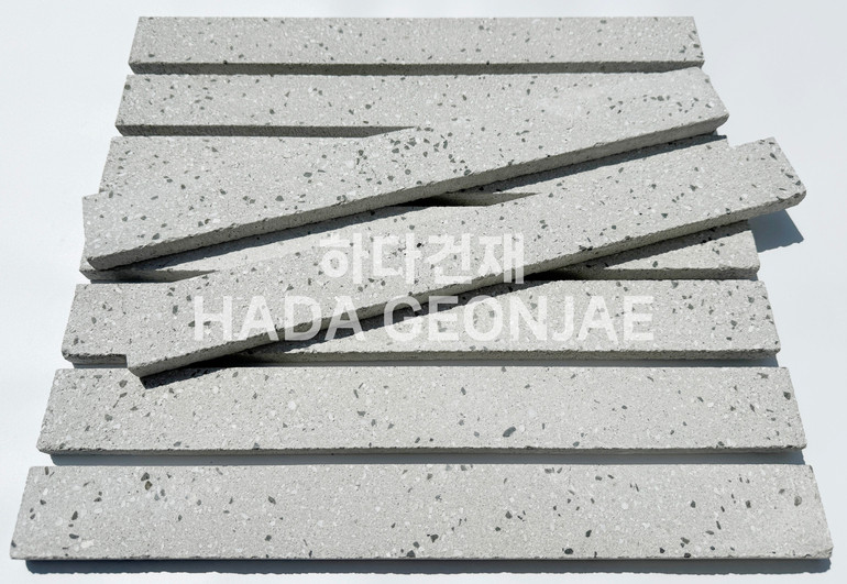 모노타일 롱브릭 490x53x17T 그레이 / 하다건재 와이드벽돌타일