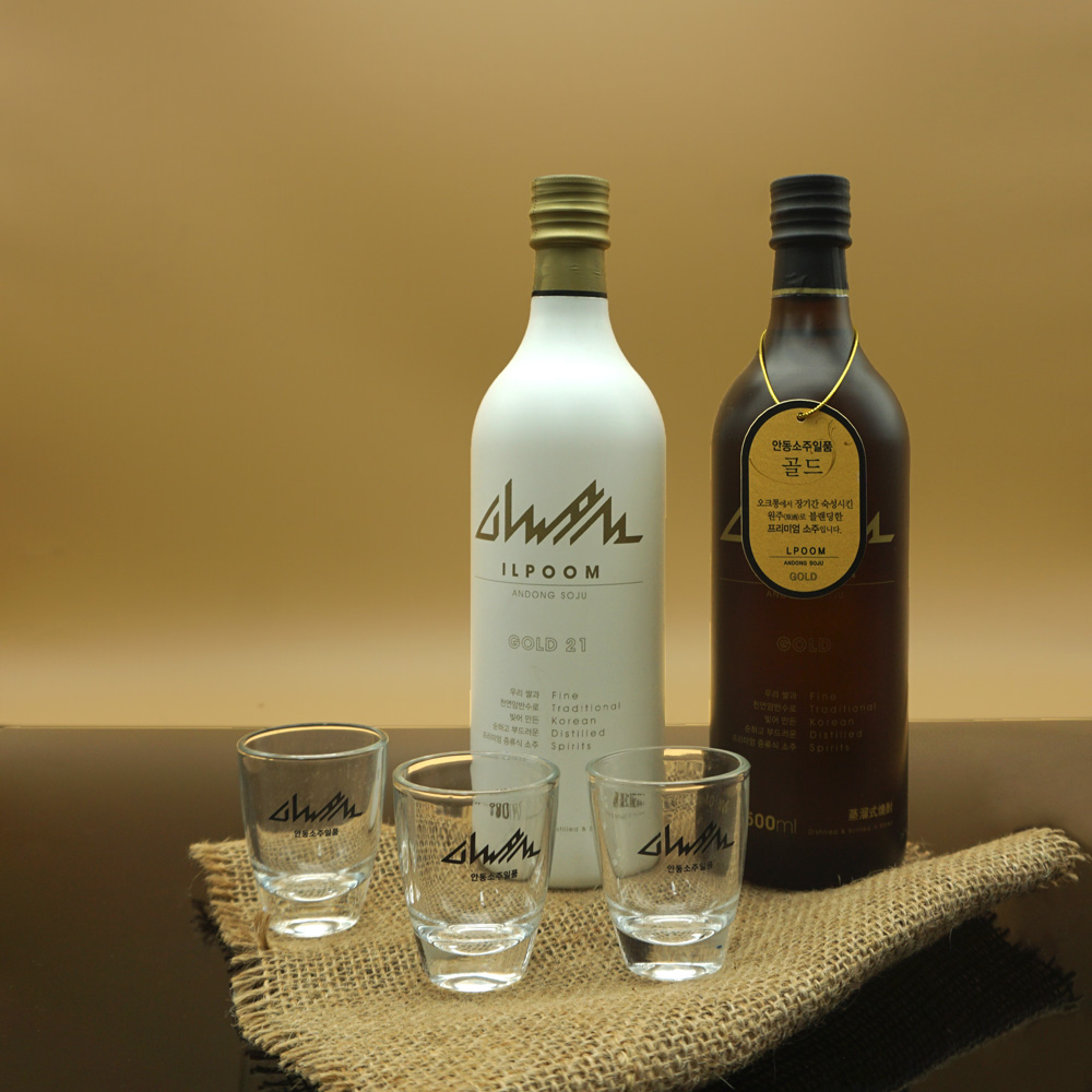 안동소주일품 프리미엄 골드세트 500ml 2본 21도 40도 선물세트 - 상세 이미지 2