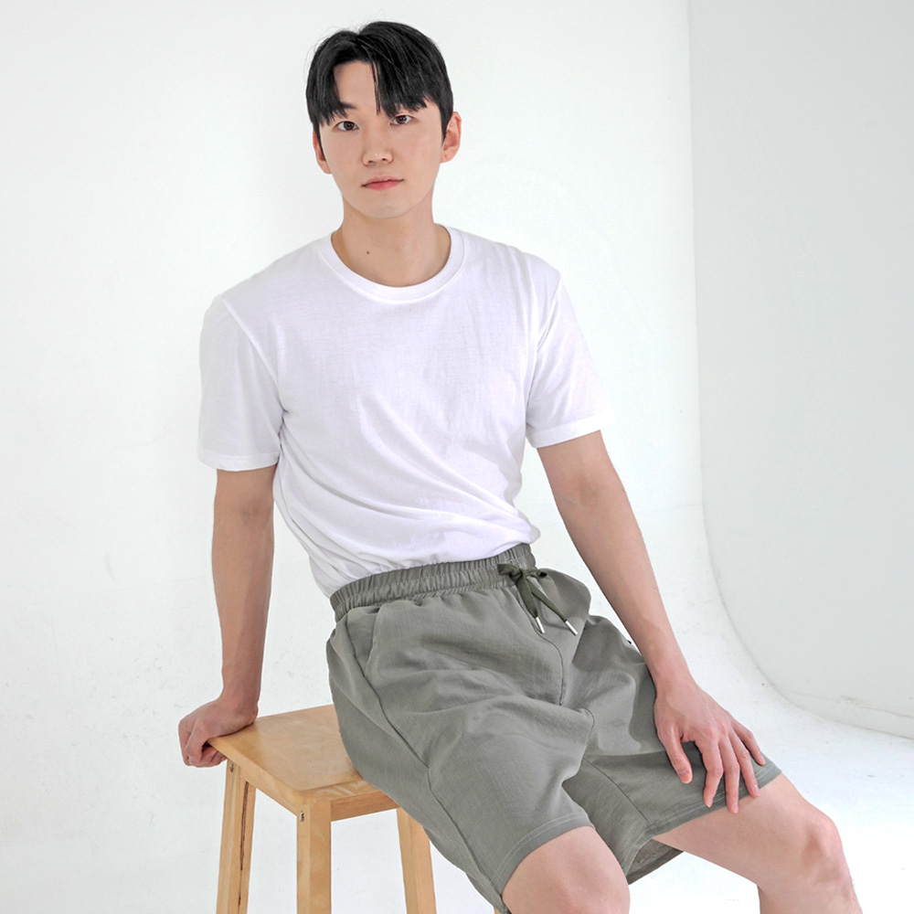 에이원 남자 레이온 주머니 5부 반바지 - 상세 이미지 5