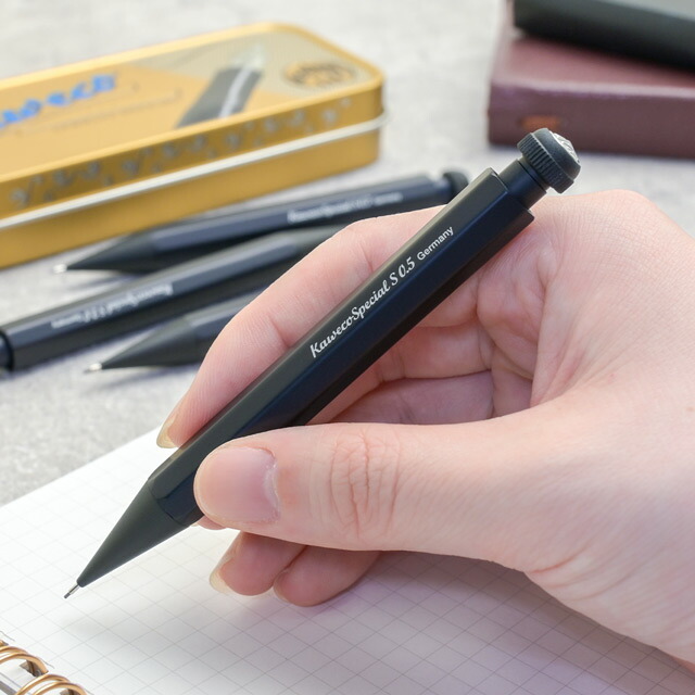 KAWECO 카베코 스페셜 미니 펜슬 샤프 필기구 케이스 포함 블랙 - 상세 이미지 2