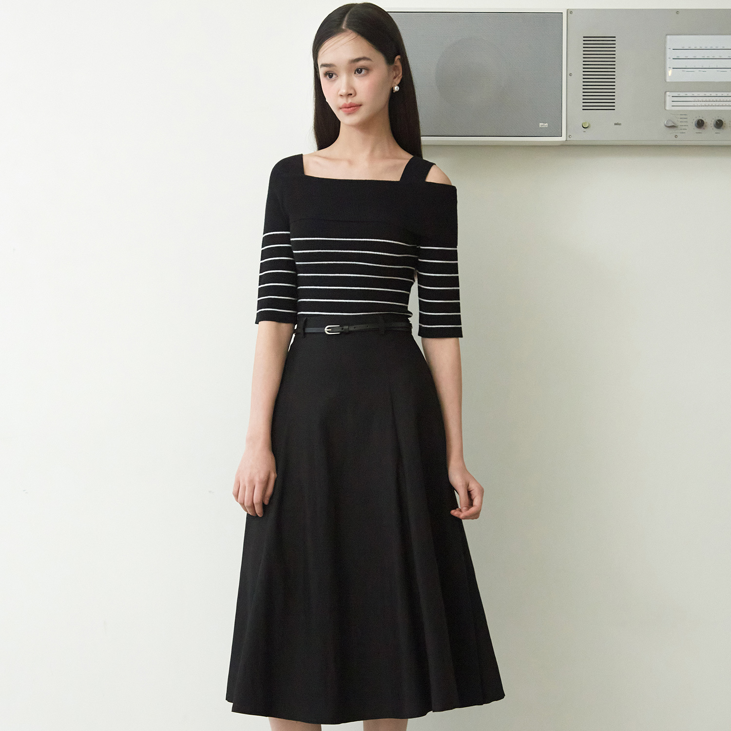 [균일가][제로스트릿][2컬러] 썸머 벨트 에이라인 플레어 스커트 SUMMER BELT A LINE FLARE SKIRT 이미지 2