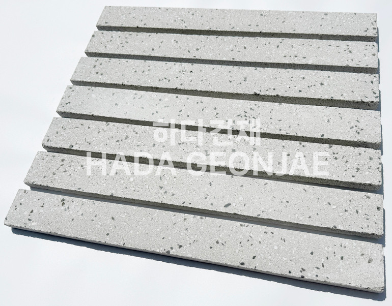 모노타일 롱브릭 490x53x17T 그레이 / 하다건재 와이드벽돌타일