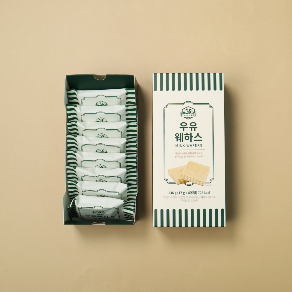 제주 우유 웨하스 샌드 제주도 기념품 특산품 과자 제주아침미소목장 - 상세 이미지 3