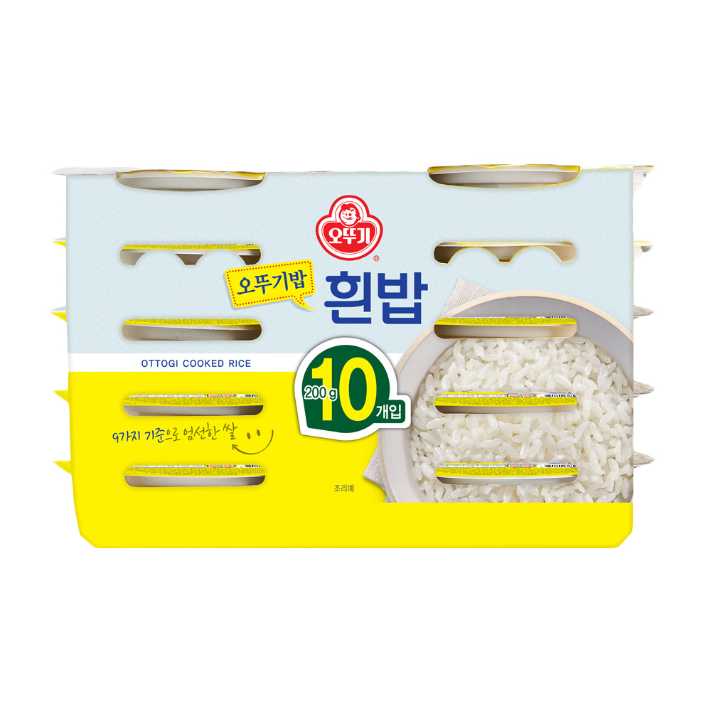 오뚜기 맛있는 오뚜기밥 흰밥 200g, 10개 - 상품 이미지