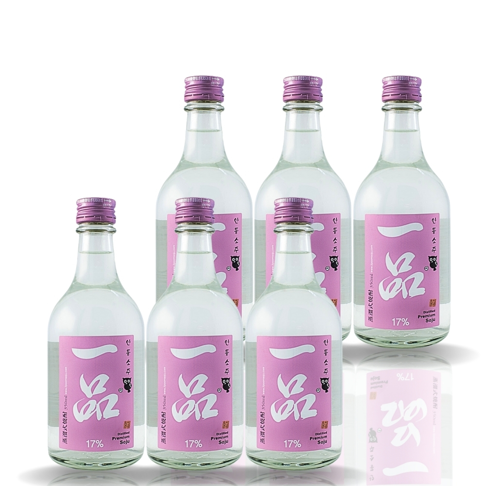 증류식소주 안동소주일품 17도 전통주 안동소주 명절 가정의 달 선물세트 350ml, 6개