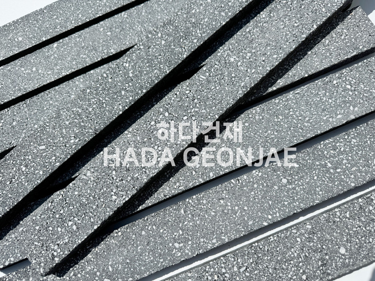 모노타일 롱브릭 490x53x17T 블랙 / 하다건재 와이드벽돌타일