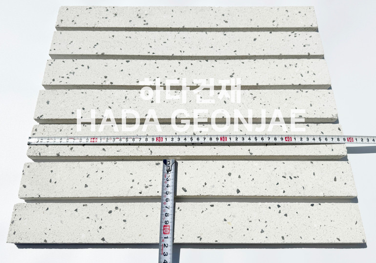 모노타일 롱브릭 490x53x17T 화이트 / 하다건재 와이드벽돌타일