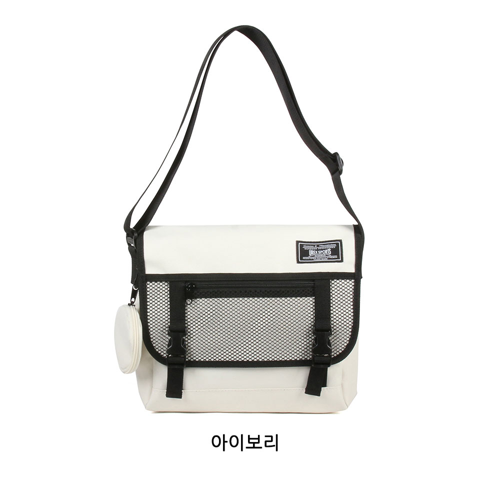 남학생 여학생 중학생 고등학생 대학생 크로스백 옆으로매는 책가방 베이직 캐주얼 메신저백 - 상세 이미지 2