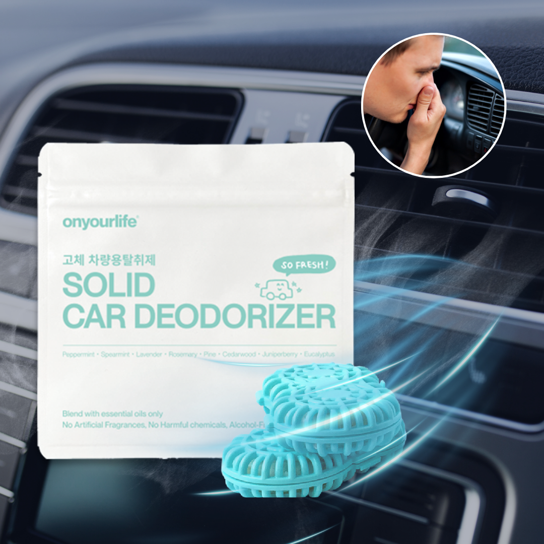 온유어라이프 차량용탈취제 자동차 에어컨 히터 냄새 차량 에어컨 담배 냄새제거 (1세트)