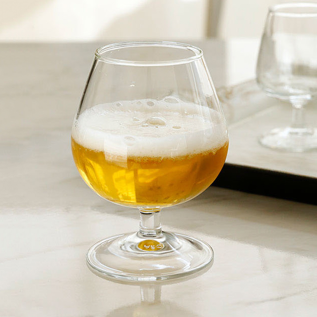 강화유리 고블렛잔 꼬냑잔 막걸리 소주잔 130ml - 상세 이미지 4