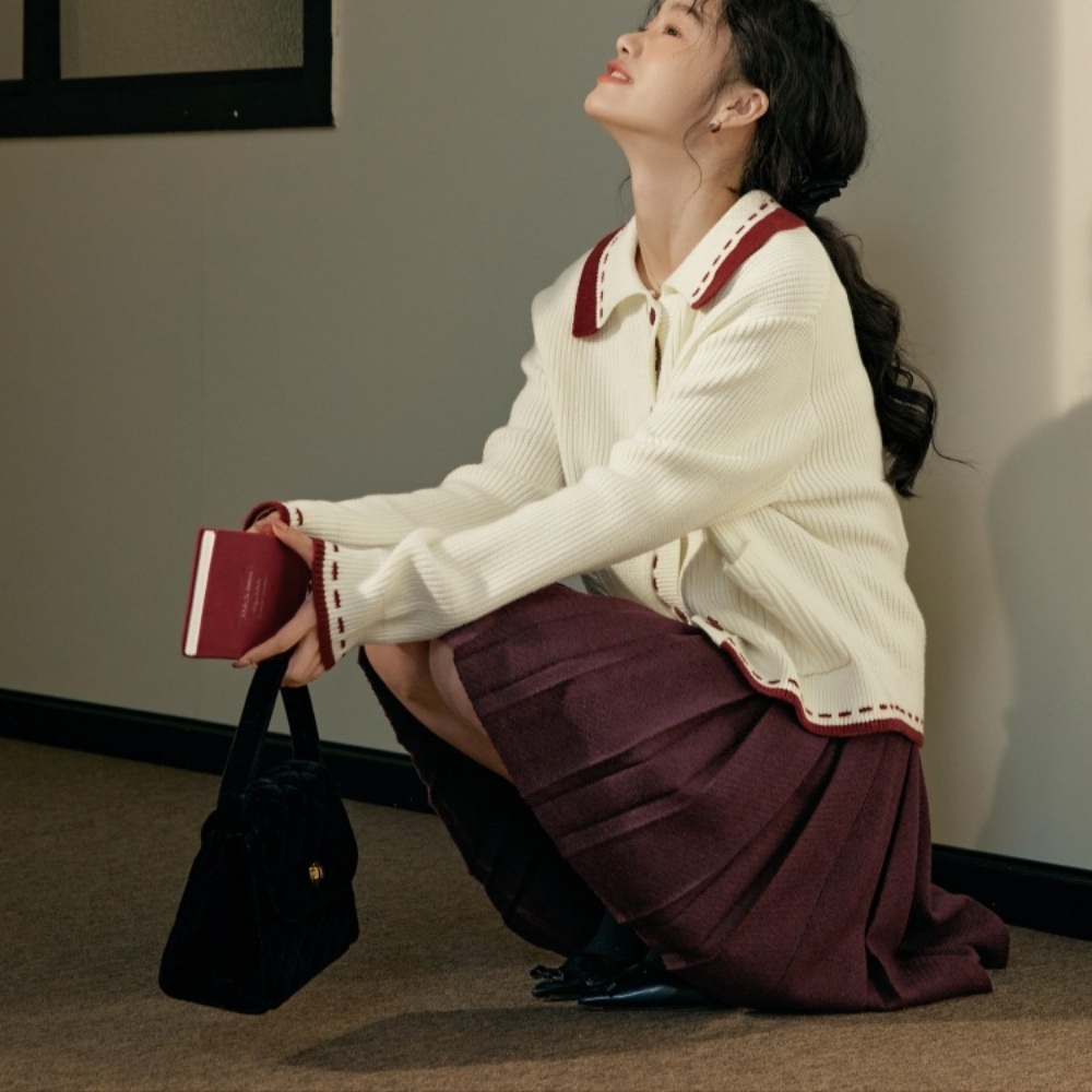 야한사진관 권나라 상의 1화 니트 카라 간절기 카라 - 상품 이미지