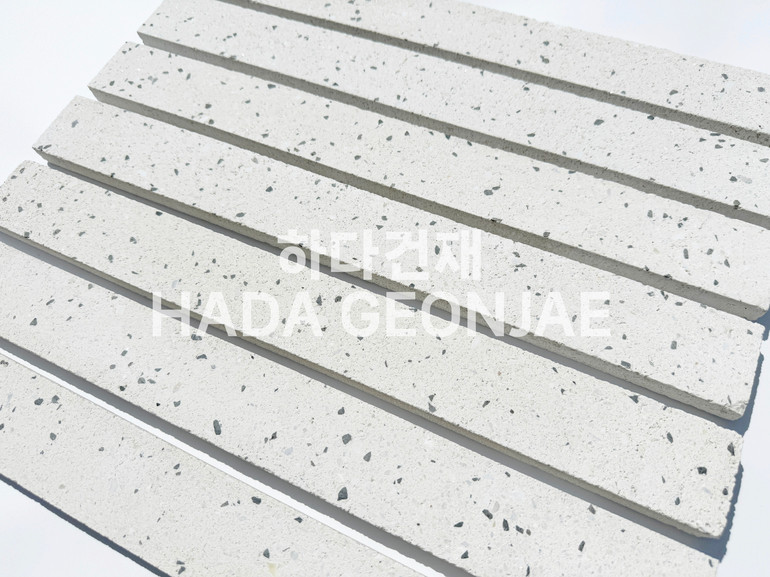 모노타일 롱브릭 490x53x17T 화이트 / 하다건재 와이드벽돌타일