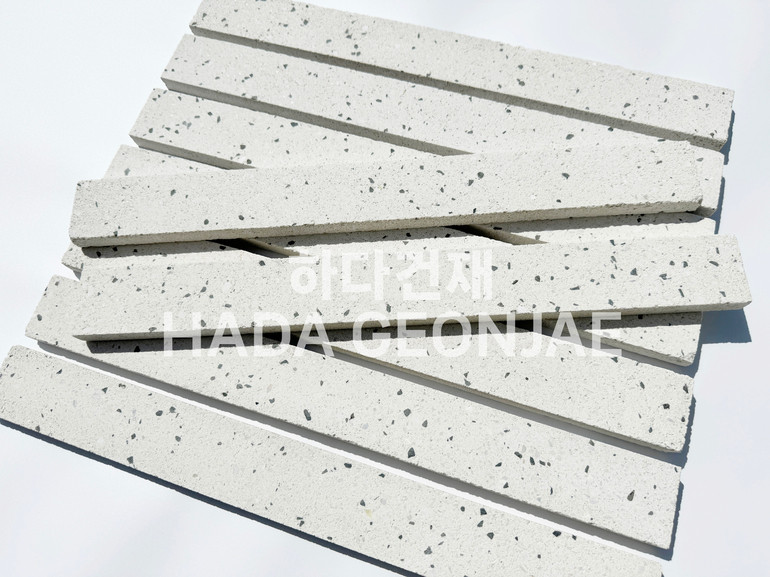 모노타일 롱브릭 490x53x17T 화이트 / 하다건재 와이드벽돌타일