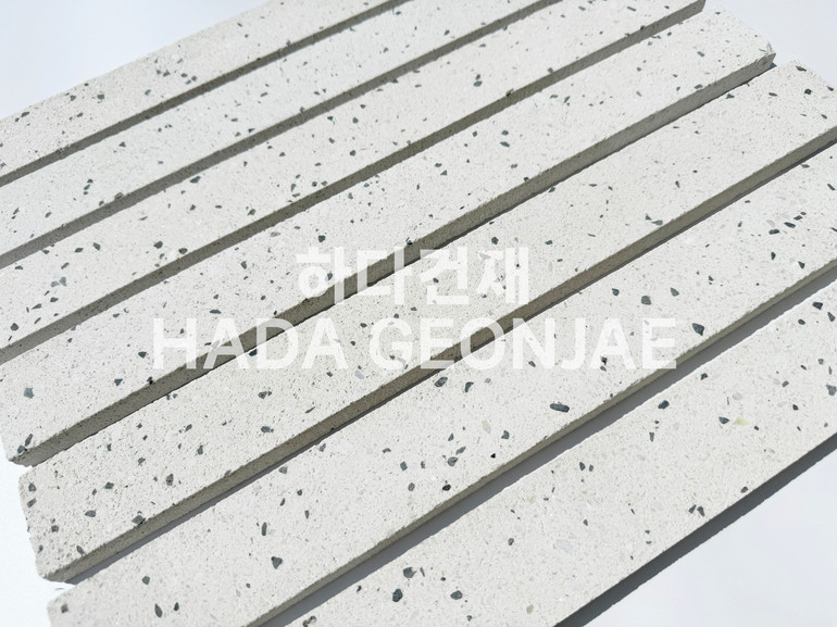 모노타일 롱브릭 490x53x17T 화이트 / 하다건재 와이드벽돌타일