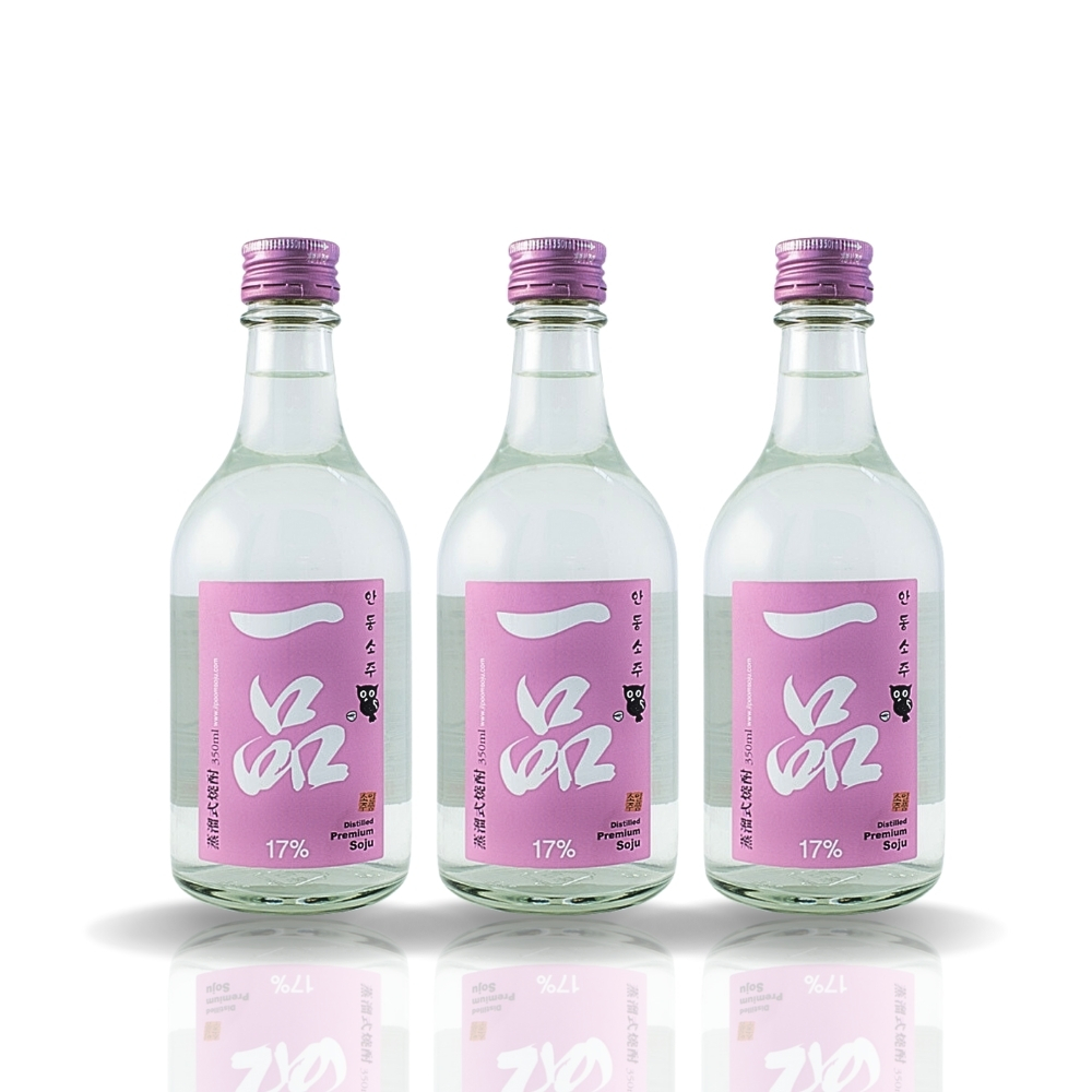 증류식소주 안동소주일품 17도 전통주 안동소주 명절 가정의 달 선물세트 350ml, 3개