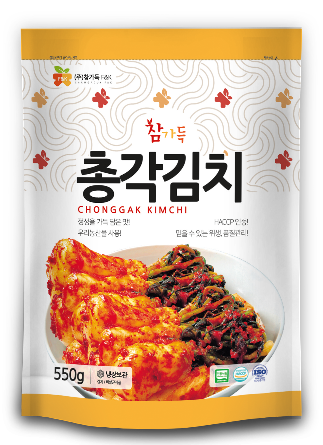 참가득 총각김치 550g 국내산 100% 총각무 알타리김치