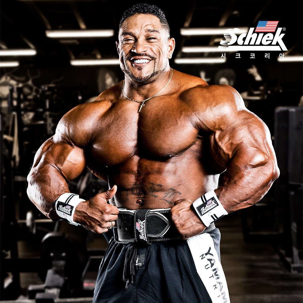 SCHIEK 1112W 헬스 리스트랩 손목 보호대 스트랩 화이트 시크 쉬크 이미지 2