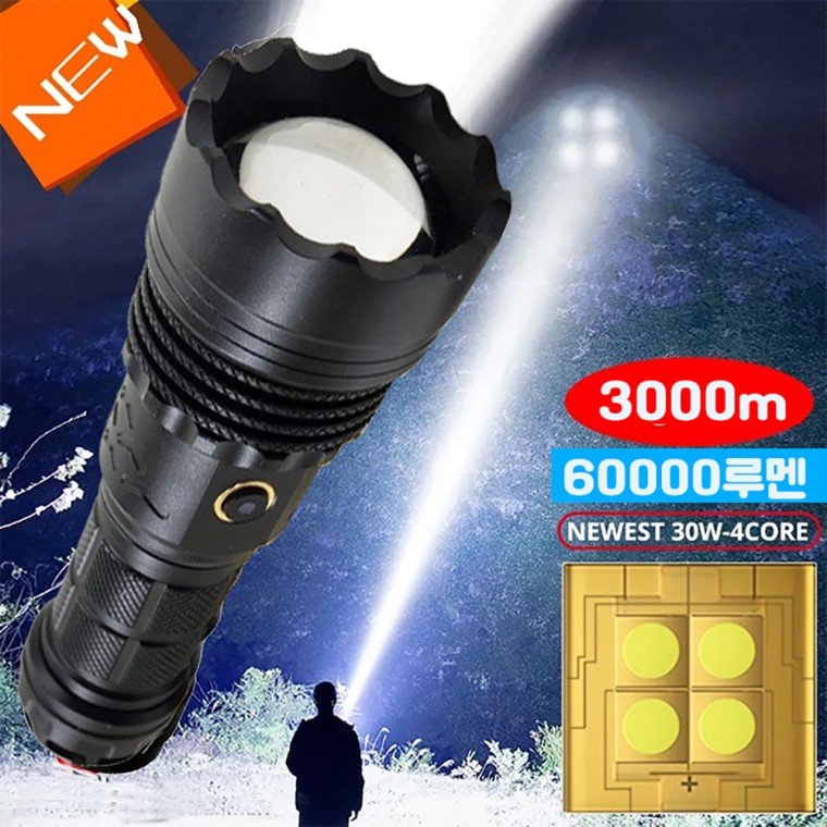 엄청밝은 20000루멘 줌써치라이트 작업등 화이트레이저 LED / 25C - 상세 이미지 2