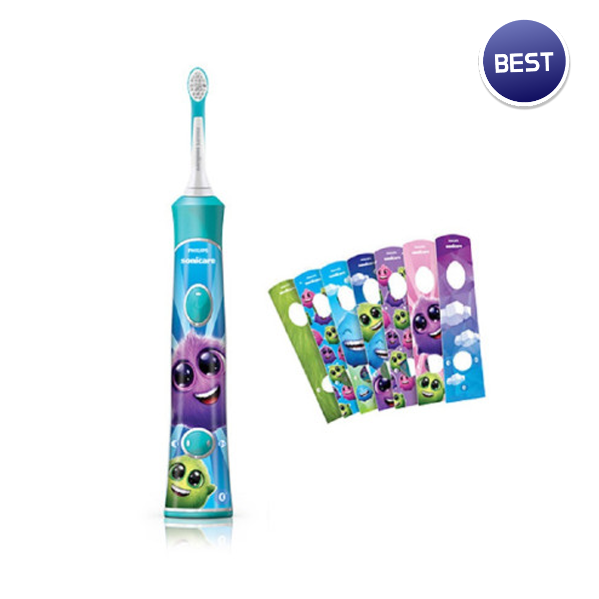 필립스 소닉케어 키즈 전동칫솔 3세 이상용 블루 HX6321/03