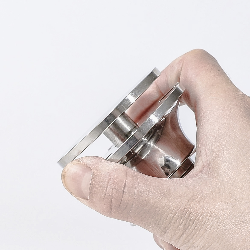 홈인홀 스프링 커피 탬퍼 탬핑 템핑 디스트리뷰터 자동 레벨링 툴 블랙 58mm 이미지 6