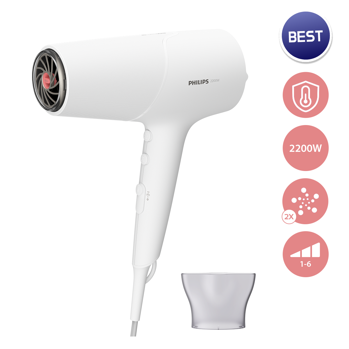 필립스 드라이기 5000 화이트 BHD500/09