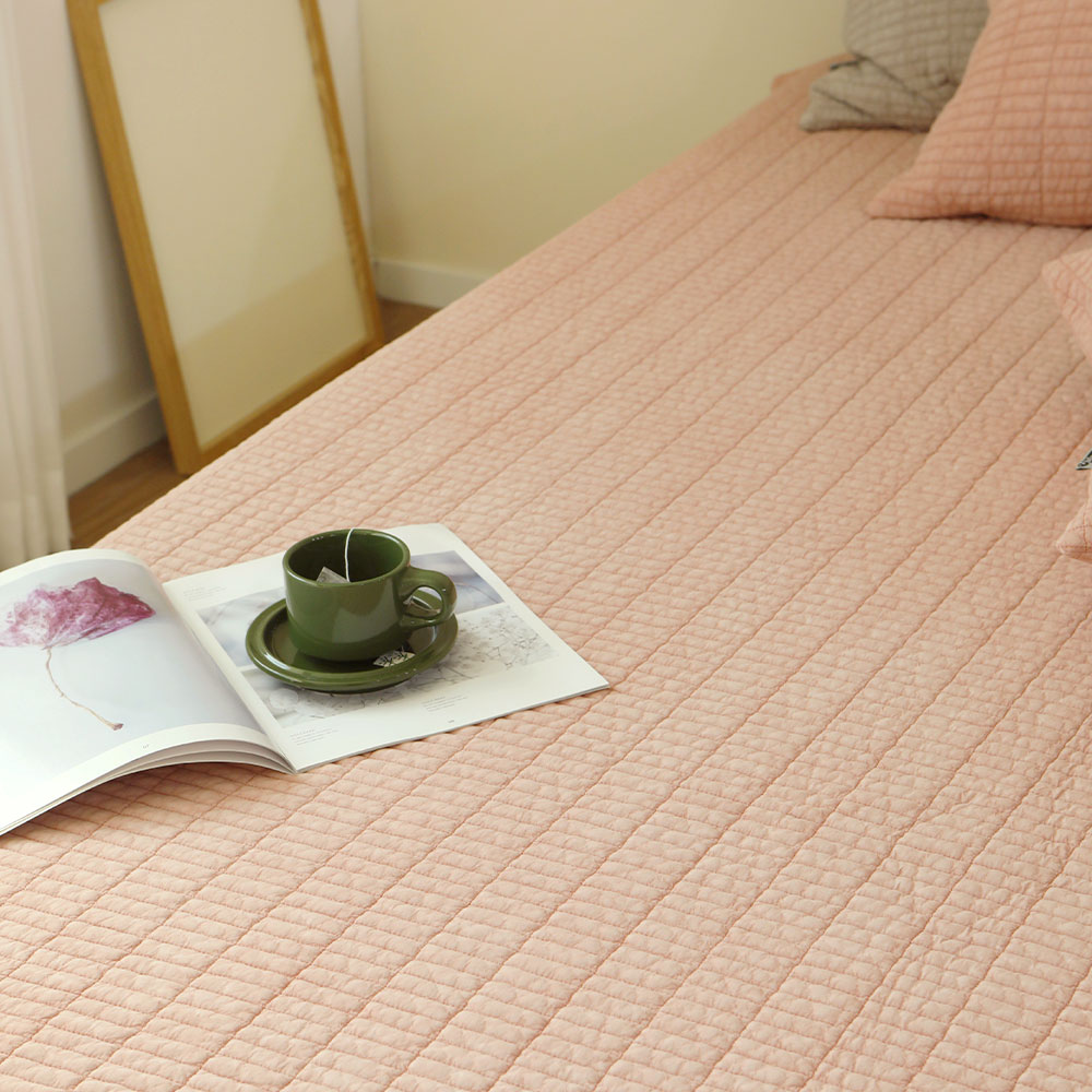 모달 순면 피그먼트 침대고정패드 SS 데이라인 화이트