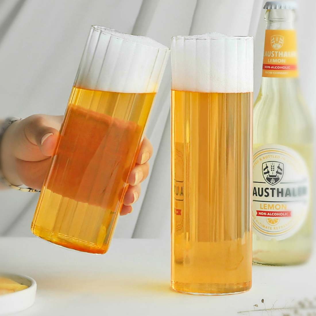 일자 소맥잔 생맥주 온더락잔 아이스아메리카노 플랫화이트잔 4종 - 메인 이미지