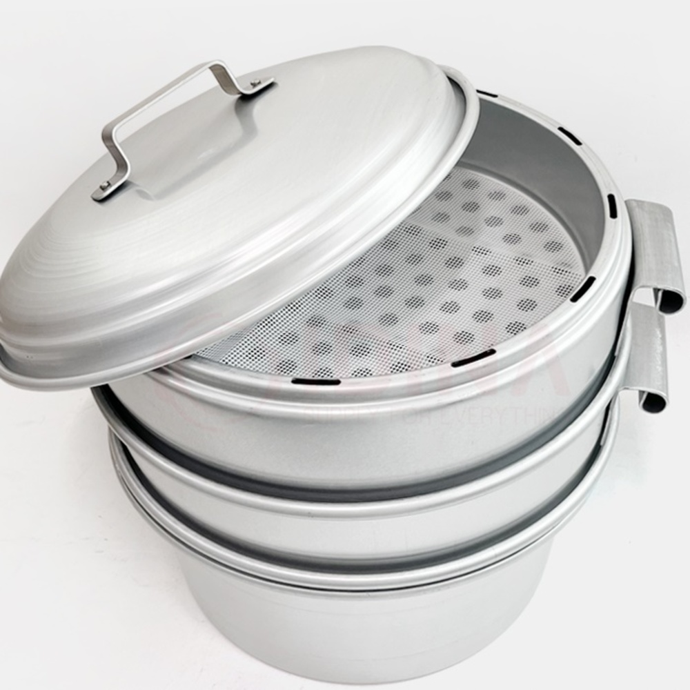 알루미늄 찜기 만두 생선 찜 냄비 찜솥 가정용