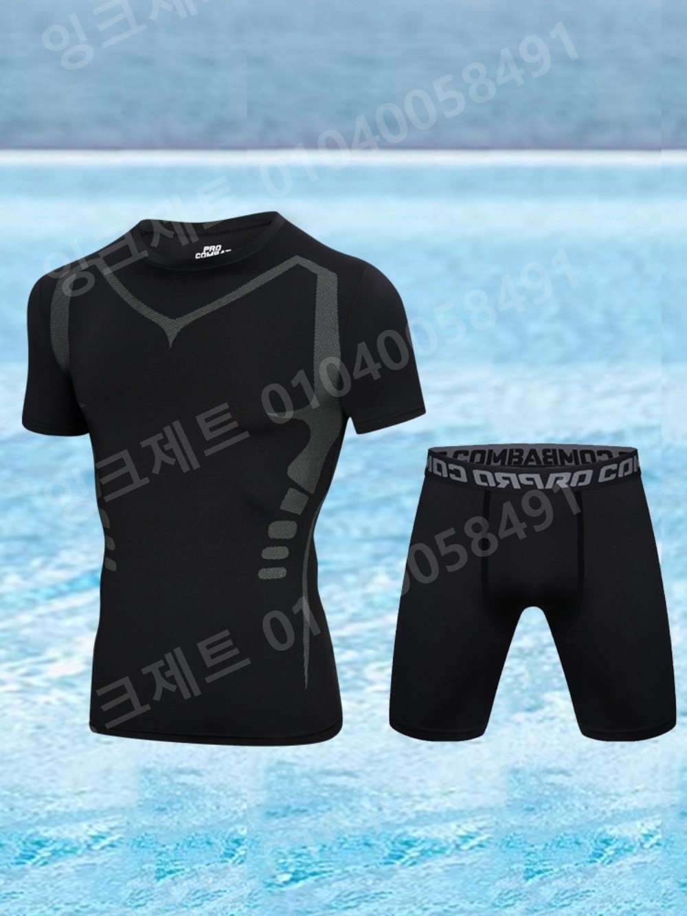주짓수 래쉬가드 남자 전신 수영복 웨이트 땀흡수 세트 - 상세 이미지 5