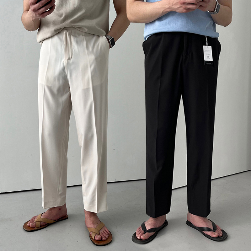 테이퍼드슬랙스 남자여름슬랙스 냉장고바지 - 상품 이미지