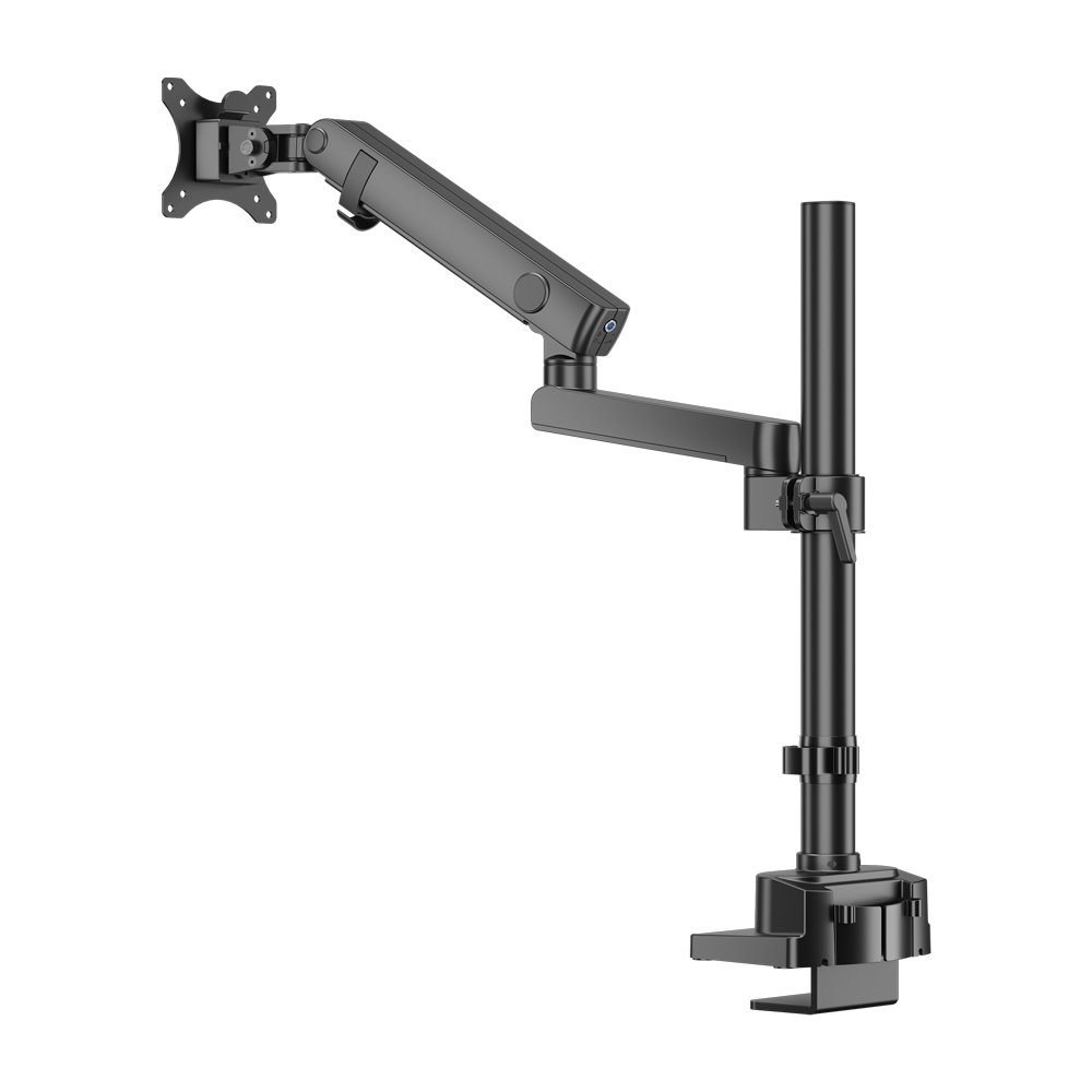 루나랩 모니터암 거치대 싱글 세로 수직 상하 스탠다드 폴 블랙