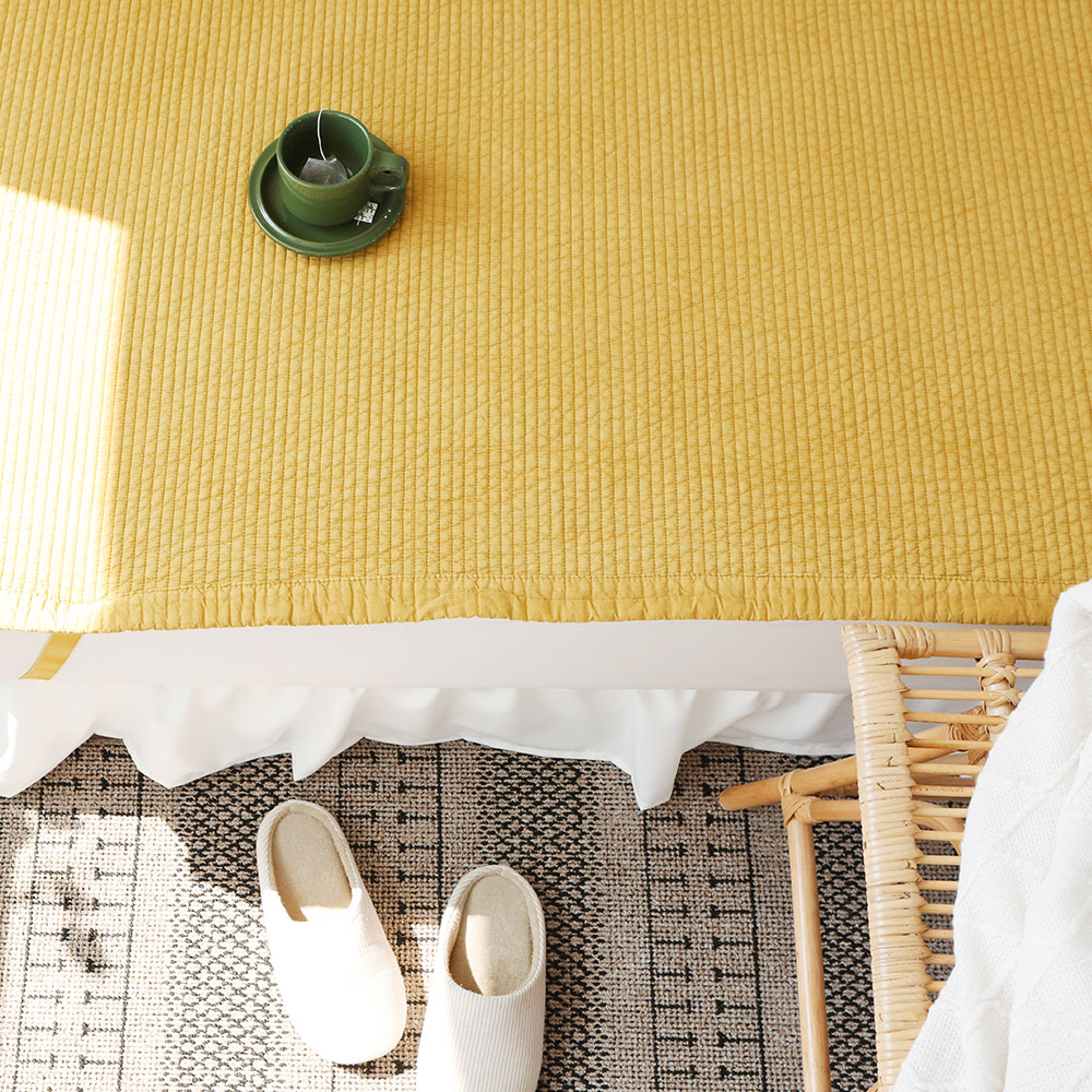 모달 순면 피그먼트 침대고정패드 SS 데이라인 화이트