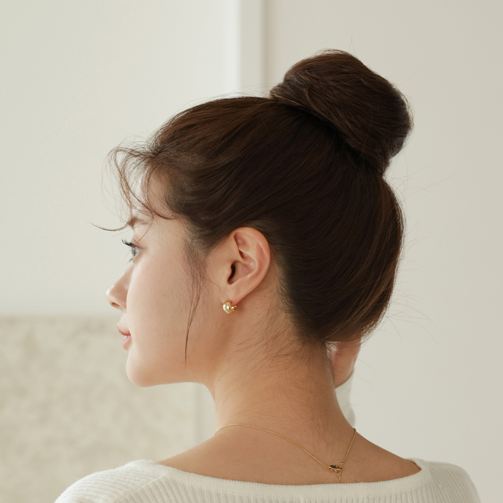 올림머리 똥머리 업스타일 가발 당고머리 부분가발 - 상세 이미지 2