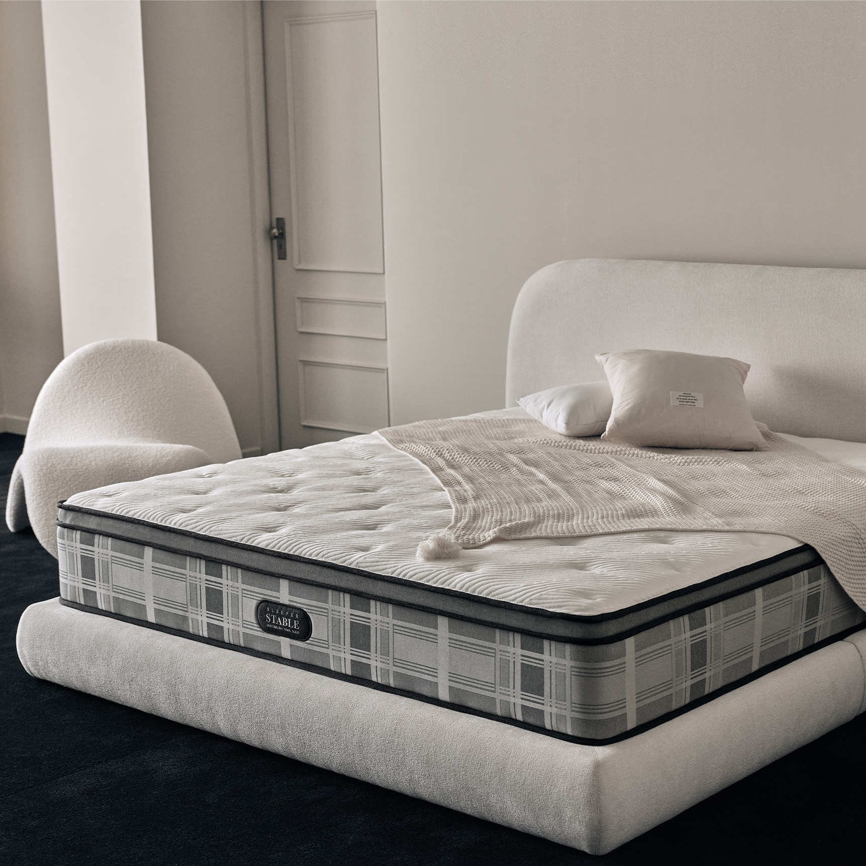 슬립퍼 스테이블 허리 단단한 천연 라텍스 메모리폼 침대 매트리스 27cm, SS(슈퍼싱글), 프라임(하드)