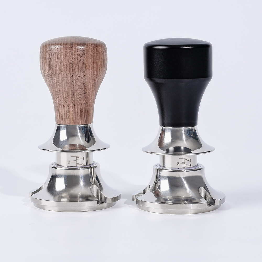 홈인홀 스프링 커피 탬퍼 탬핑 템핑 디스트리뷰터 자동 레벨링 툴 블랙 58mm - 상세 이미지 3
