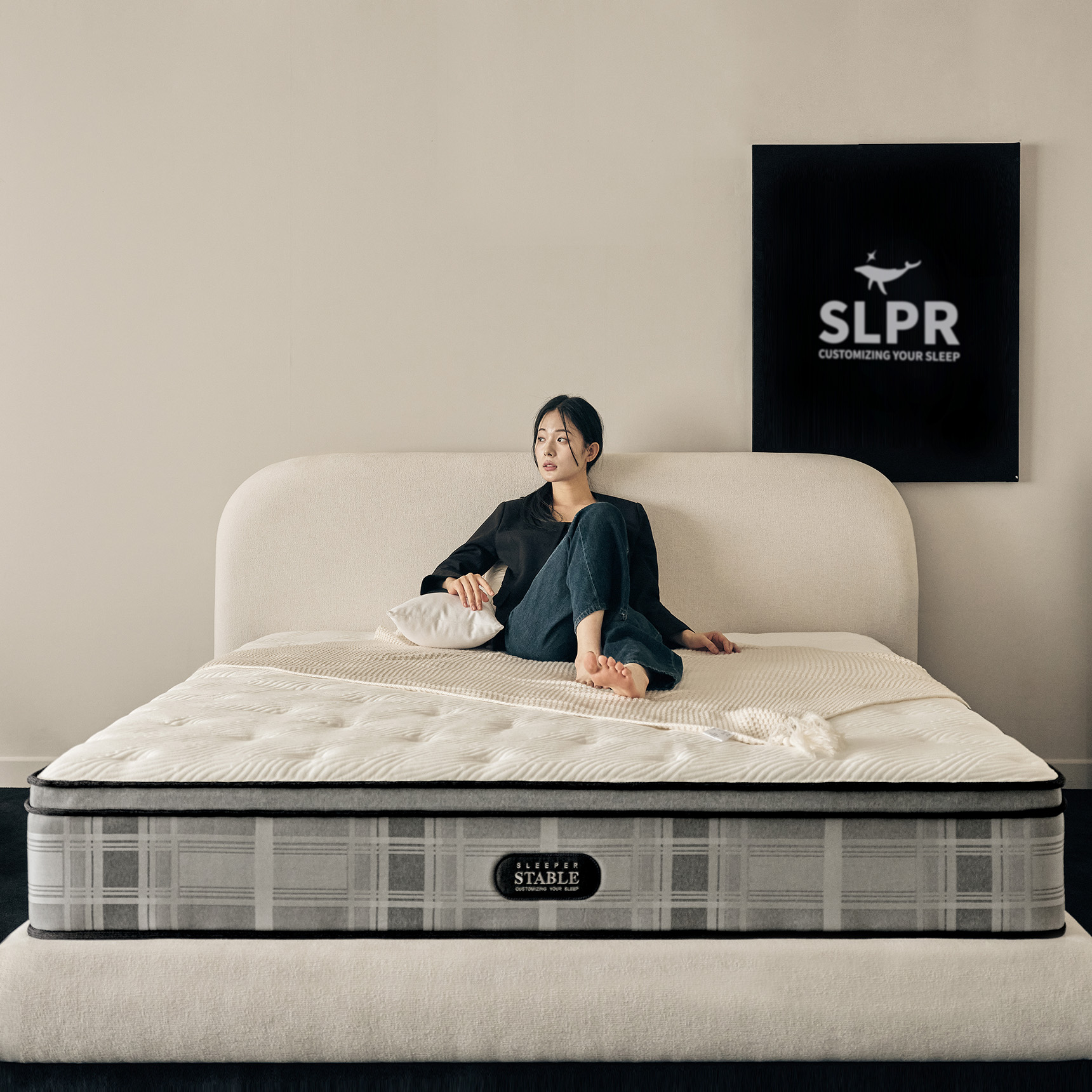 슬립퍼 스테이블 허리 단단한 천연 라텍스 메모리폼 침대 매트리스 27cm, SS(슈퍼싱글), 프라임(하드)