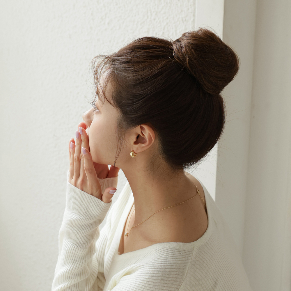 올림머리 똥머리 업스타일 가발 당고머리 부분가발 - 상세 이미지 4