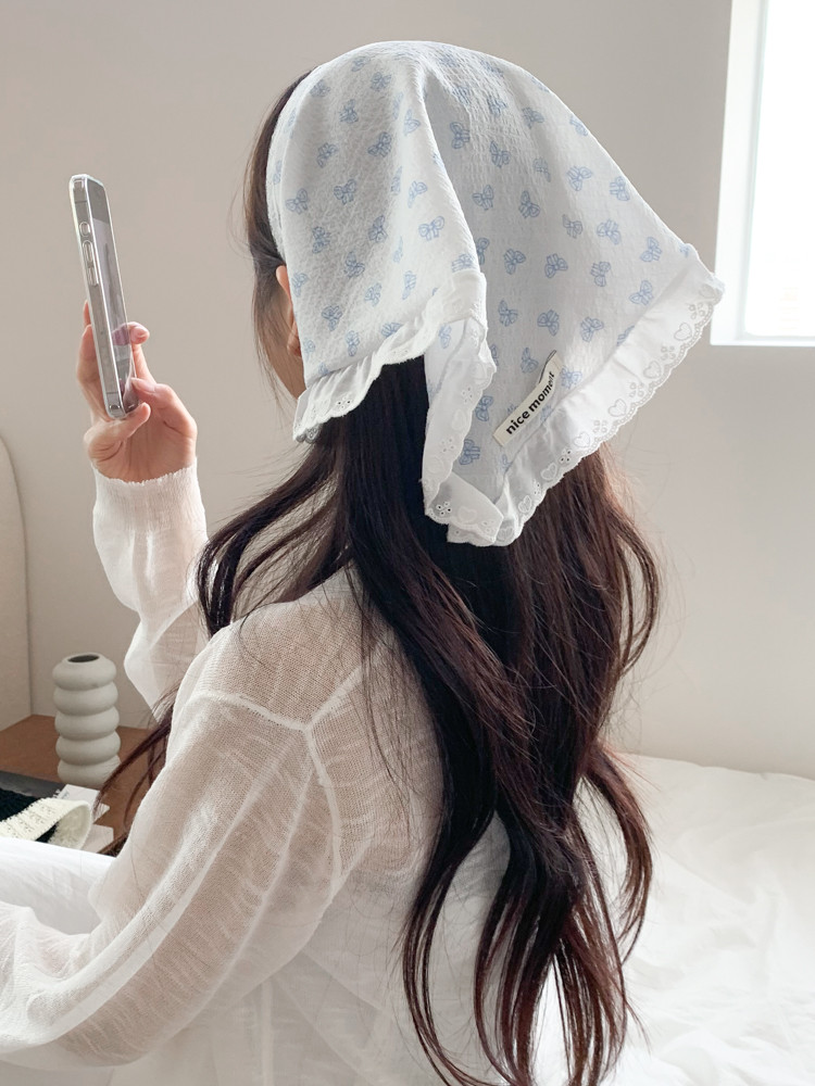 [❤당일출고❤14종] 코티지코어 여름 헤어 두건 반다나 삼각 스카프 모음 *2개이상 구매시 할인 상세 이미지 137