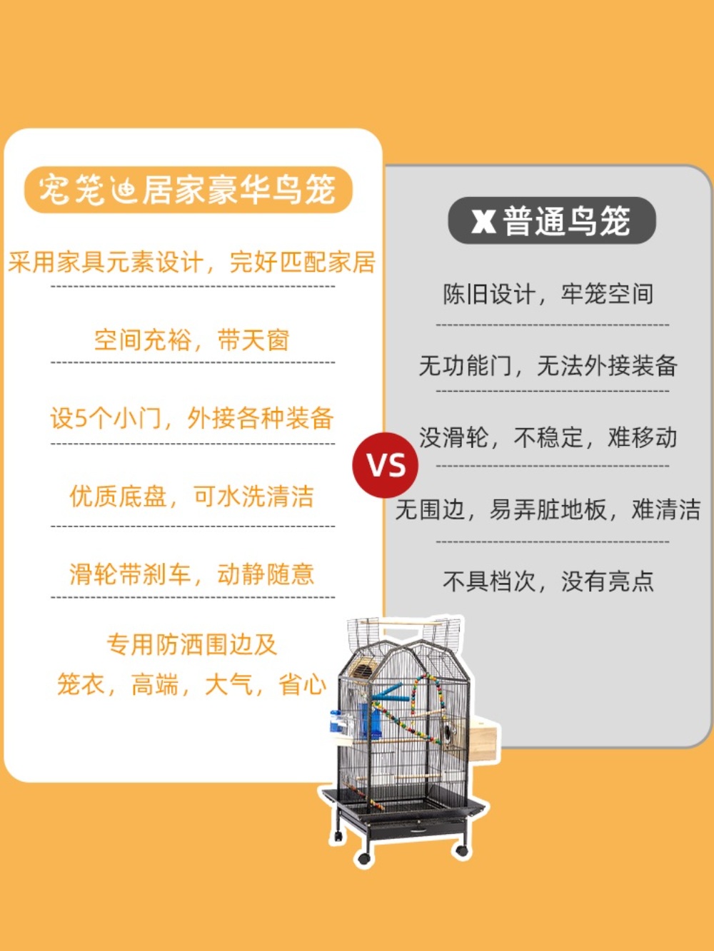 대형새장 앵무새집 새둥지 놀이터 앵무새새장 앵무새 조류 앵무새장 새집 케이지 - 상세 이미지 4