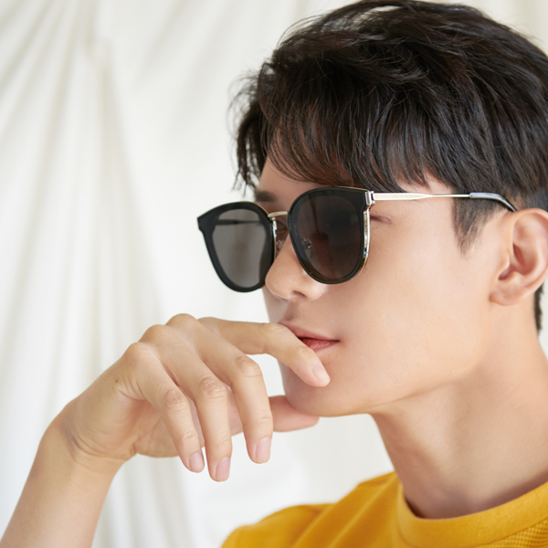 빅사이즈 대두 사각 뿔테 UV 시력보호 자외선차단 편광 선글라스 블랙 - 상세 이미지 5