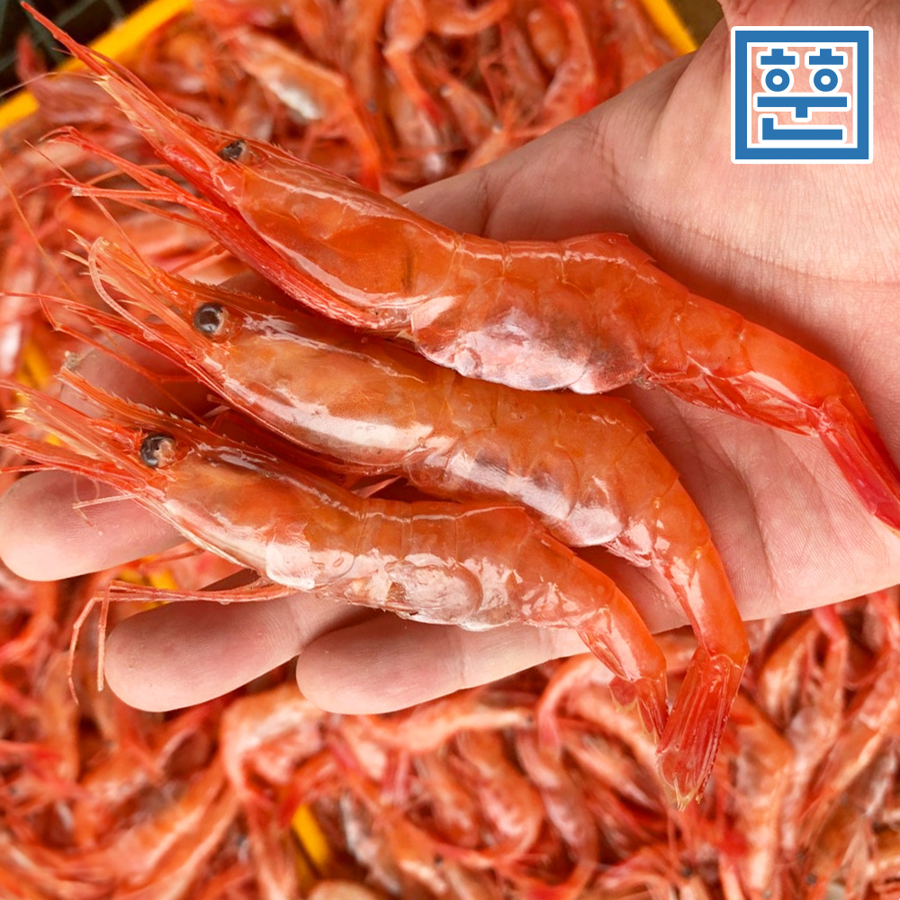 국내산 단새우 단새우회 아마에비 홍새우 원물