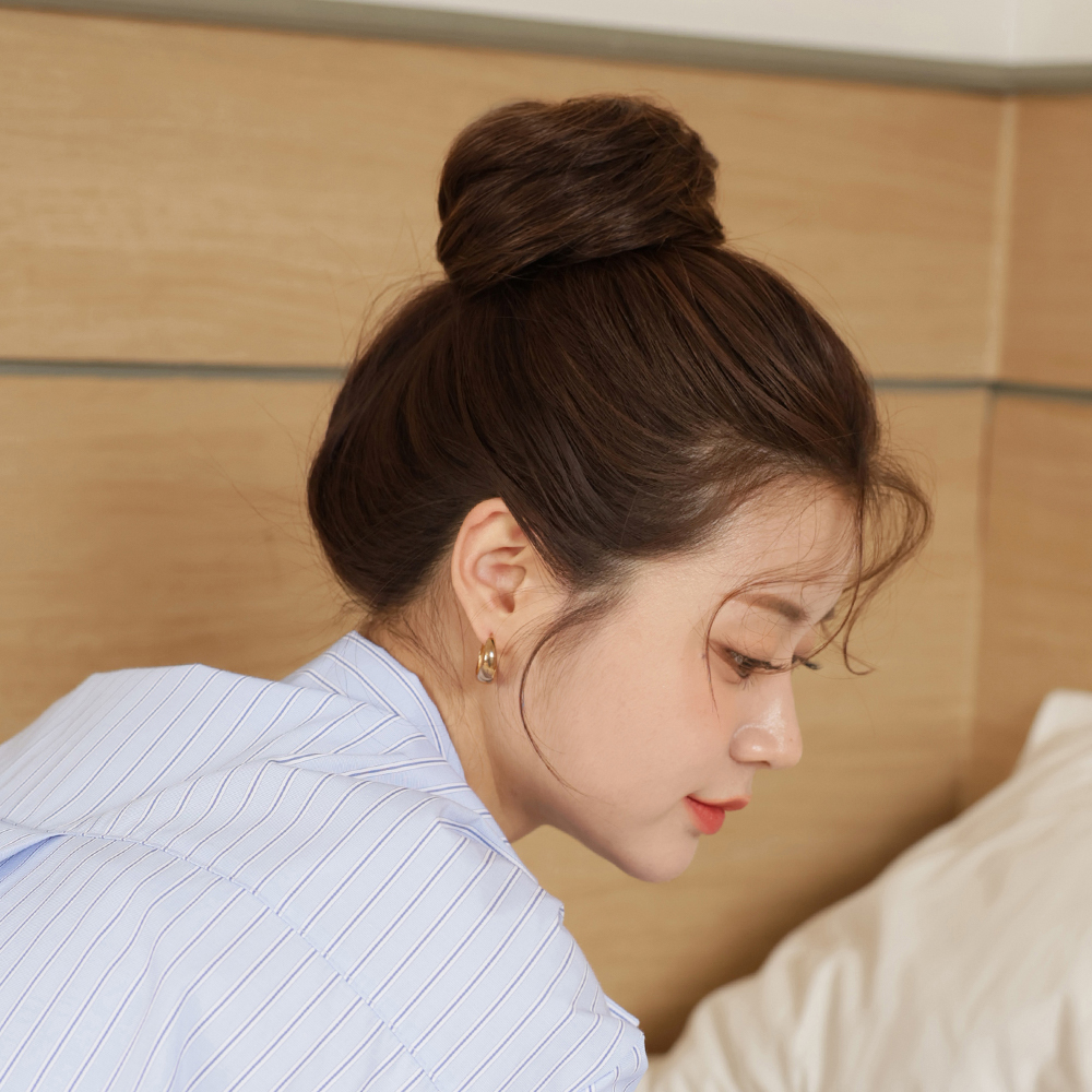올림머리 똥머리 업스타일 가발 당고머리 부분가발 이미지 7