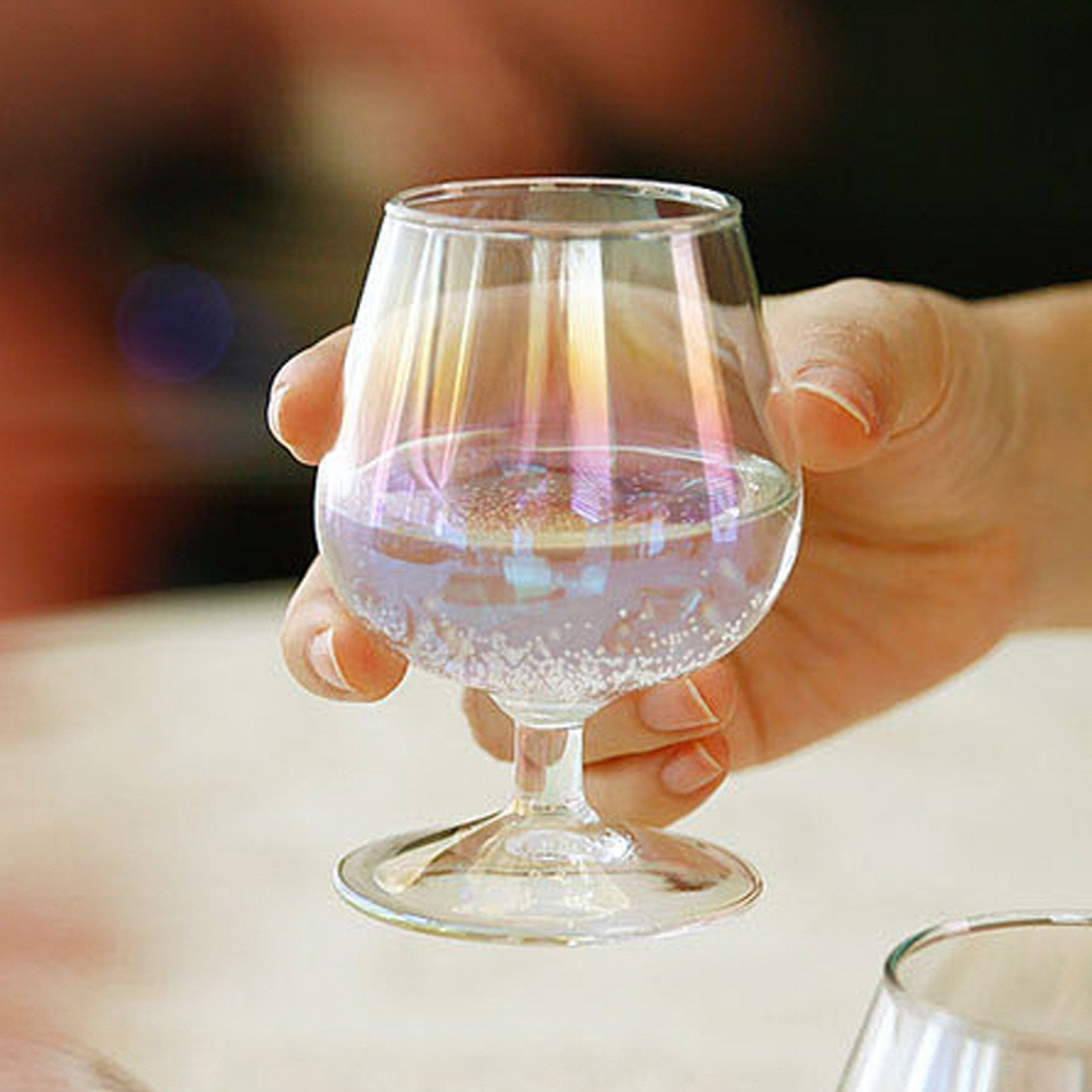 강화유리 고블렛잔 꼬냑잔 막걸리 소주잔 130ml - 상품 이미지