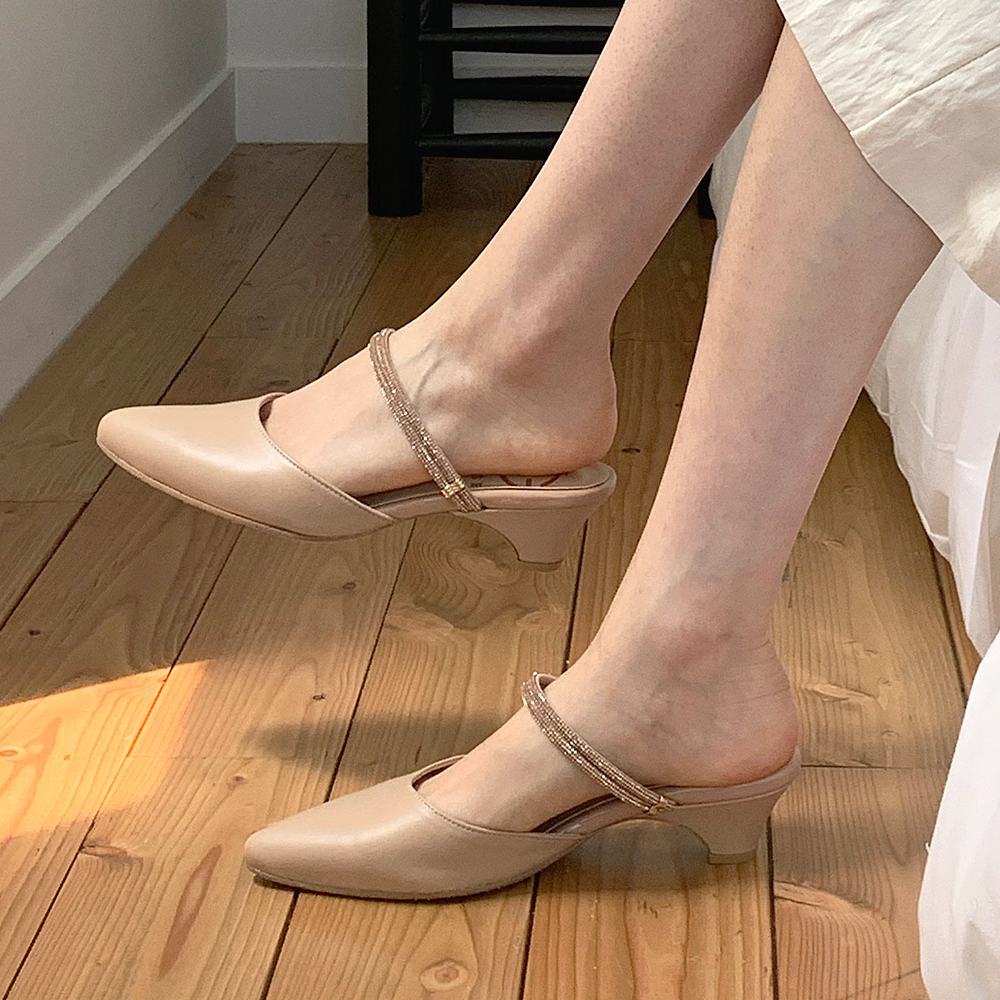 [GISSE 지쎄] 천연가죽 여성수제화 샤샤 슬링백 GIS-41246