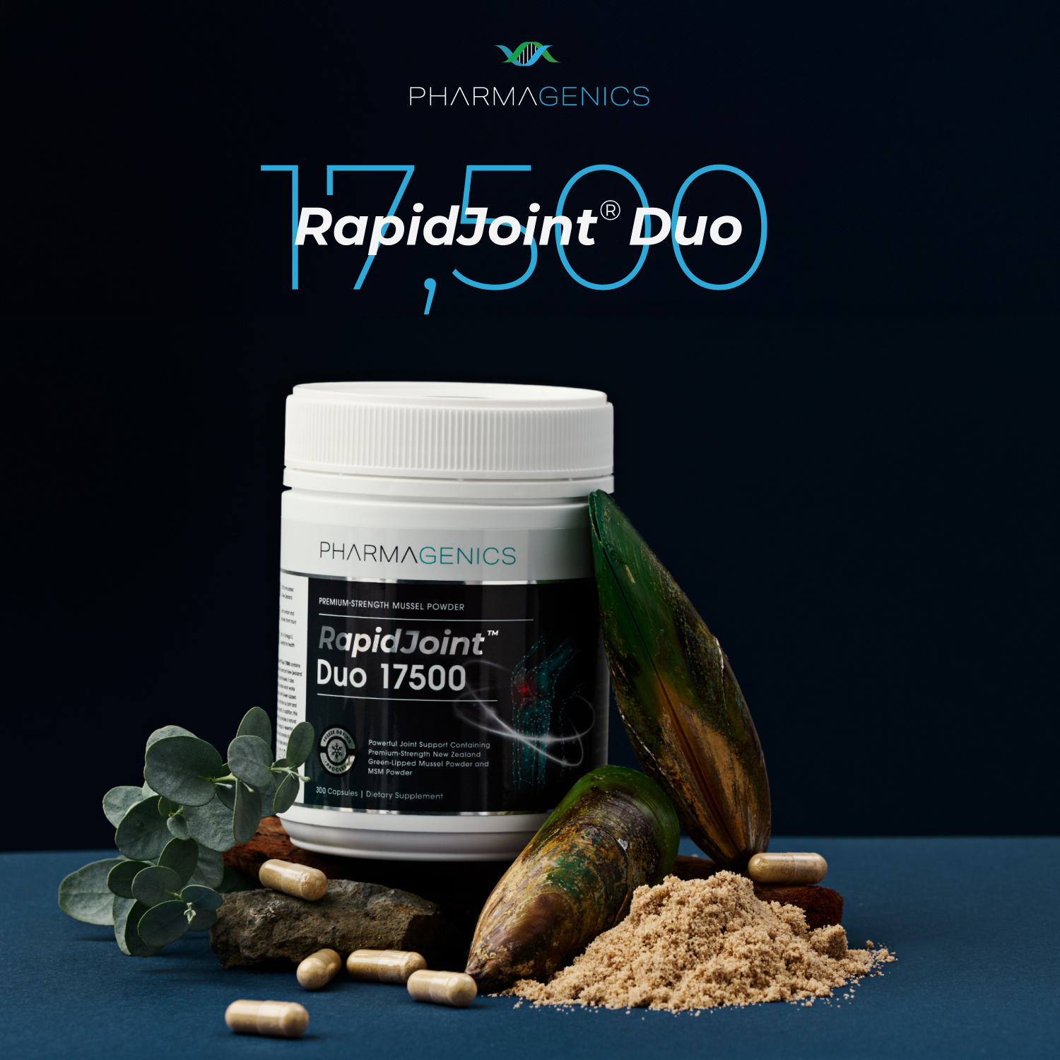 파마제닉스 뉴질랜드 17500 듀오 MSM 초록입홍합  초록홍합 10개월분