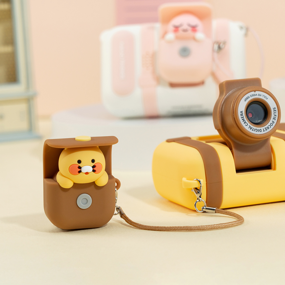 카카오프렌즈 셀피 포켓 카메라 (SD카드 16G+카드 리더기 포함) 춘식이 - 상품 이미지
