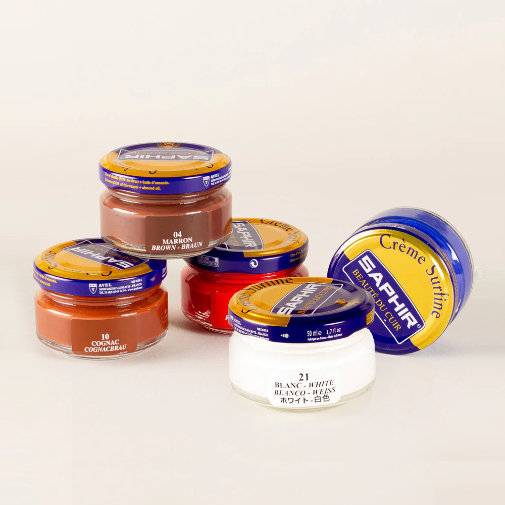 사피르 비즈왁스 슈크림 50ml 가죽 구두 광택 가방 지갑 영양 크림 스크래치 복원 구두약 제품 이미지