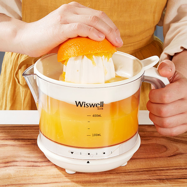 위즈웰 전자동 착즙기 원액기 레몬 스퀴저 쥬서기 녹즙기 과일 오렌지 WJ400