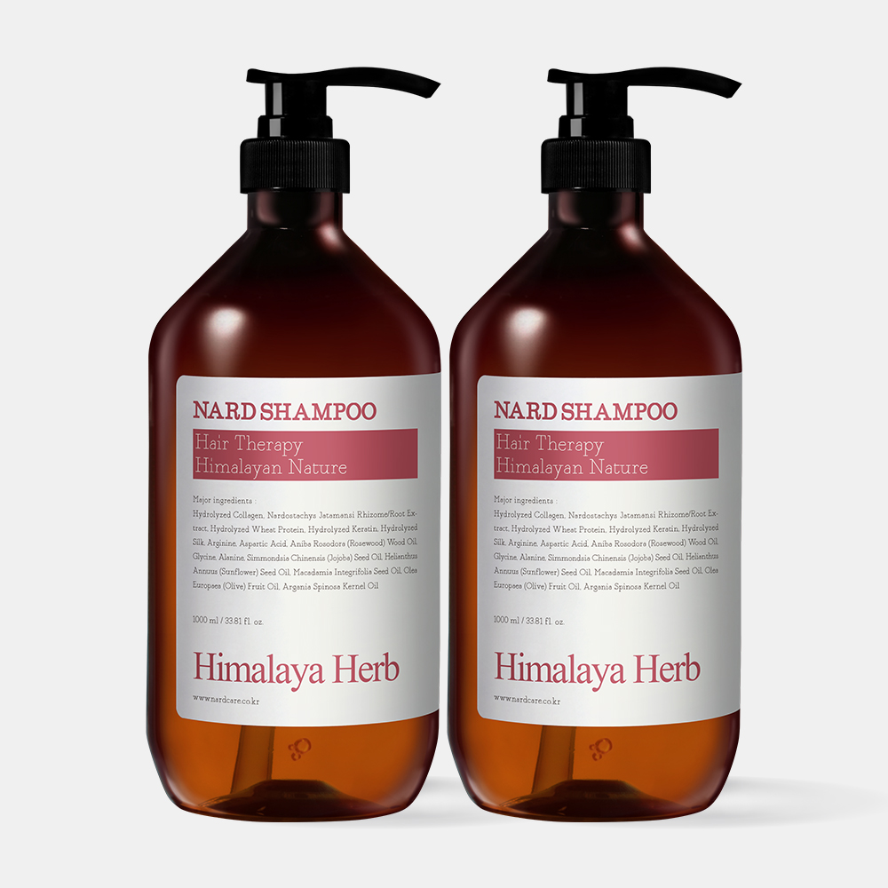 [2개] 나드 대용량 샴푸 1,000ml  로즈우드 향