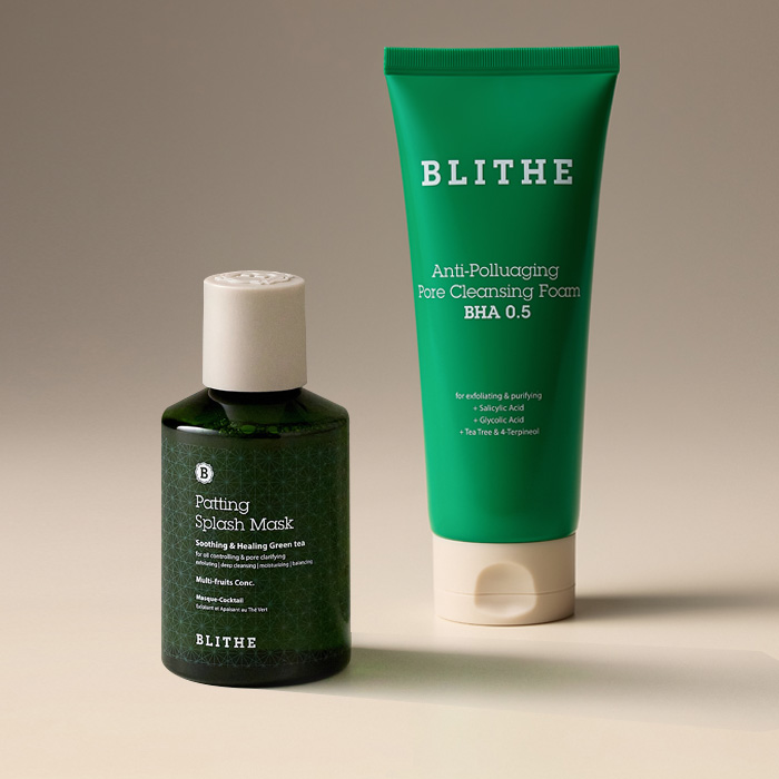 [블라이드]트러블 순삭세트 세수팩 150ml+순삭클렌징폼 - 상품 이미지